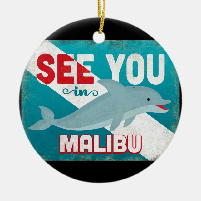 Décoration En Céramique Malibu Dolphin (Devant)