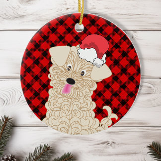 Décoration En Céramique Maltipoo Noël chiot animal de compagnie