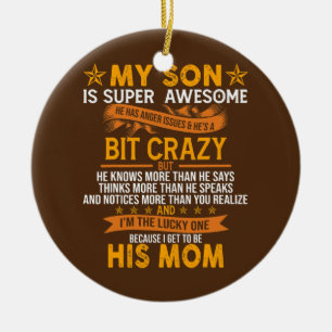 Décoration En Céramique Maman Du Fils Super Fils Fils Fils Fils Fils Fils 