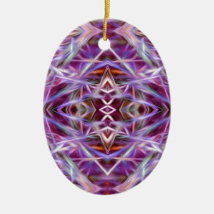 Décoration En Céramique Mandala en rose