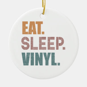 Décoration En Céramique Manger. Dormir. Vinyl.