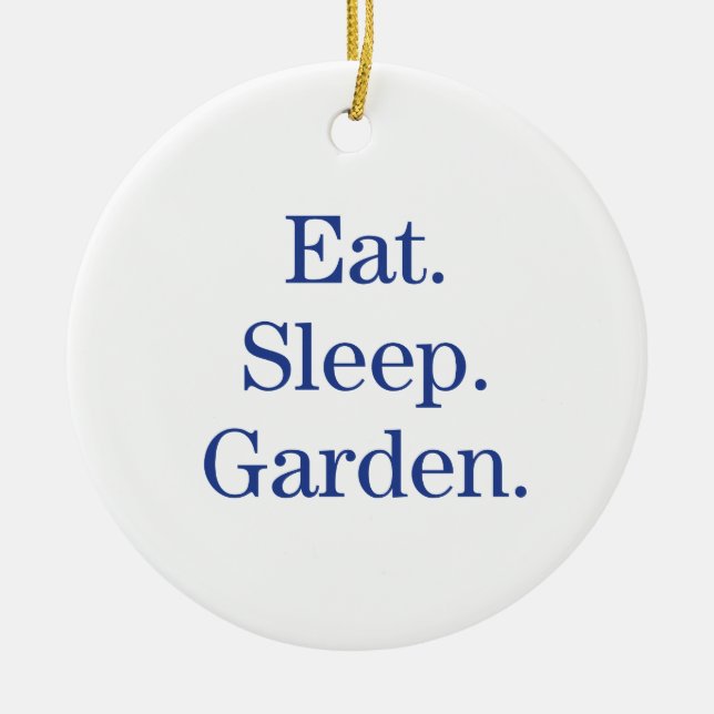 Décoration En Céramique Mangez. Sommeil. Jardin (Devant)