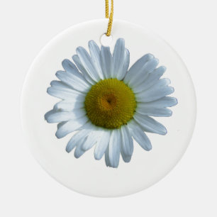 Décoration En Céramique Marguerite blanche
