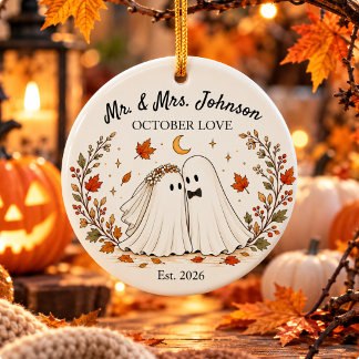 Décoration En Céramique Mariage d'Halloween personnalisé