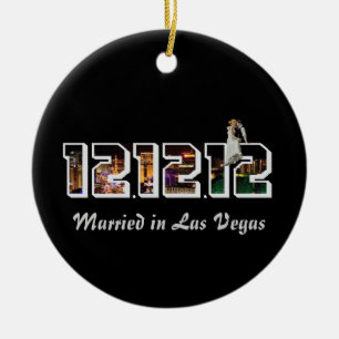 Décoration En Céramique Marié à Las Vegas 12 l'ornement 12 12