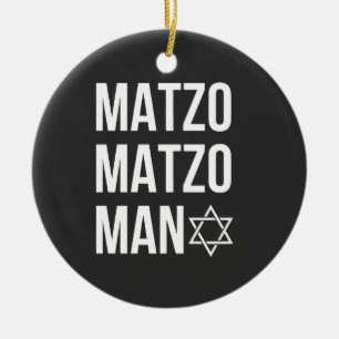 Décoration En Céramique Matzo Matzo Man Jewish Hanoukka