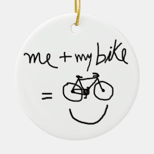 Décoration En Céramique me & my bike = happiness