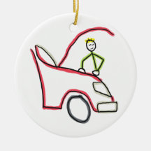 Mécanicien automobile bonhomme allumette