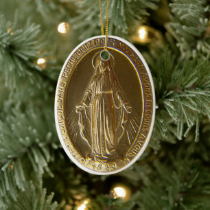 Décoration En Céramique Médaille miraculeuse