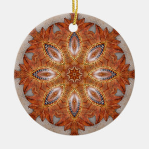 Décoration En Céramique Médaillon de kaléidoscope de solénoïde du Mexi
