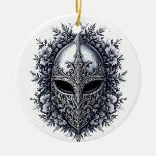 Décoration En Céramique Medieval Fantasy Helmet Ornament