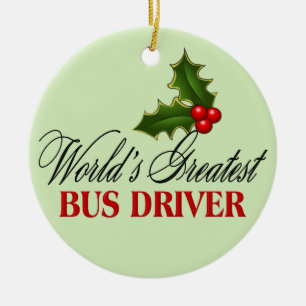 Décoration En Céramique Meilleur conducteur d'autobus au monde