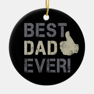 Décoration En Céramique Meilleur papa jamais pour la Fête des pères Vintag