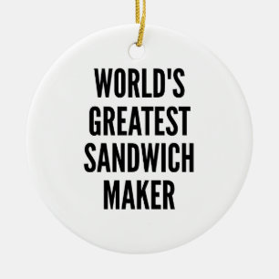 Décoration En Céramique Meilleur sandwich au monde