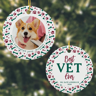 Décoration En Céramique Meilleur VET jamais Empreintes de pattes Chien Ani