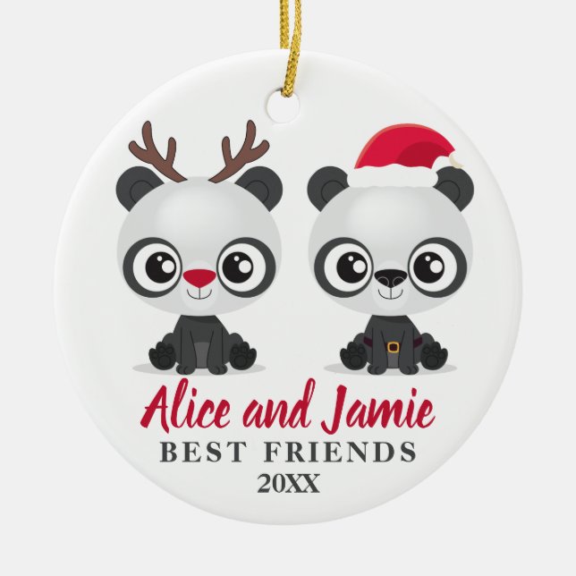 Décoration En Céramique Meilleurs amis personnalisés (Devant)