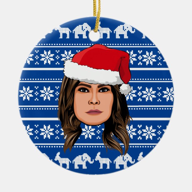 DÉCORATION EN CÉRAMIQUE MELANIA TRUMP (Devant)