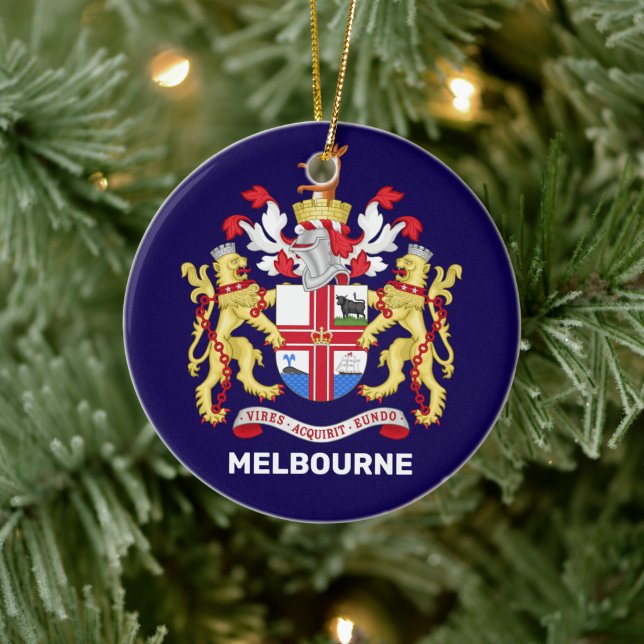 Décoration En Céramique Melbourne, Australie - blason (Arbre)