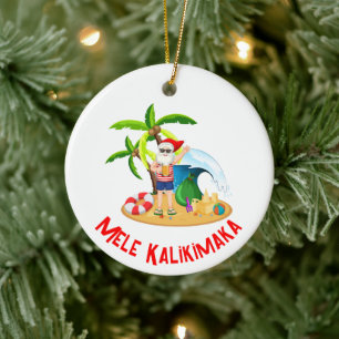 Décoration En Céramique Mele Kalikimaka
