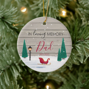 Décoration En Céramique Memorial Christmas forever in our hearts lost