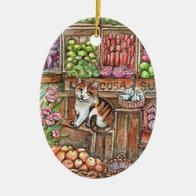 Décoration En Céramique Meow au marché (Devant)