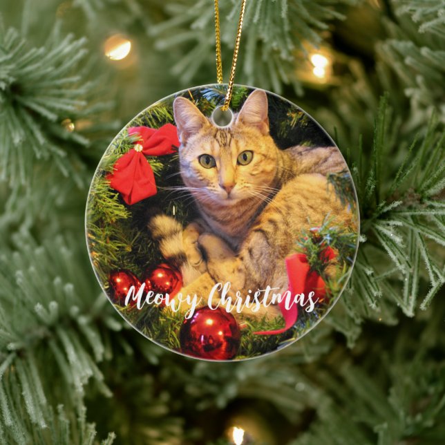 Décoration En Céramique Meowy Christmas Cat (Arbre)