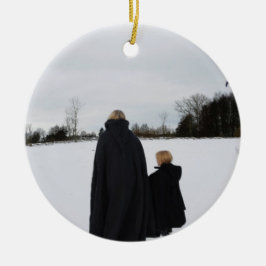 Décoration En Céramique Mère et fille médiévales