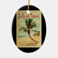 Merritt Island Palm Tree Vintage voyage