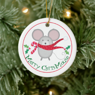 Décoration En Céramique Merry Chris Mouse