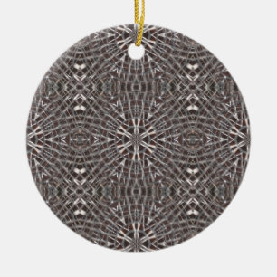 Décoration En Céramique Métal Maillé Argent