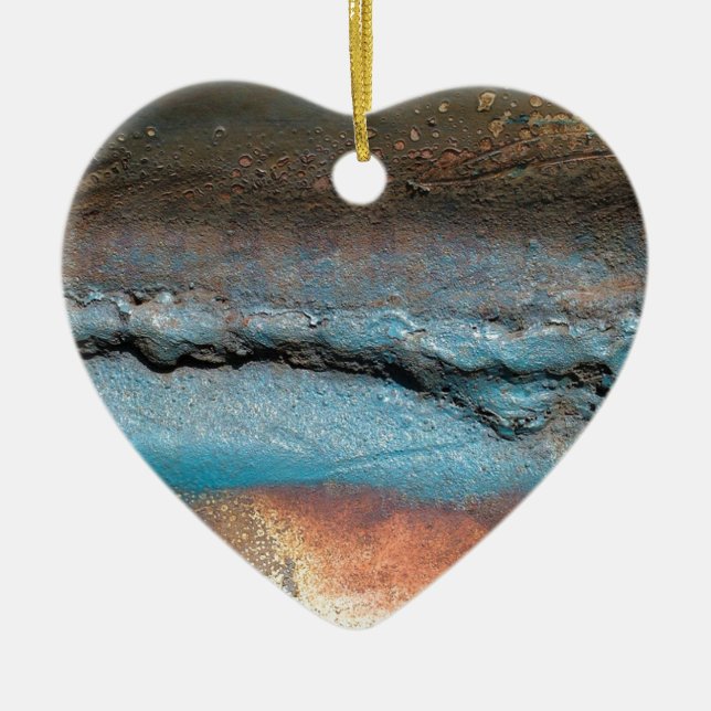 Décoration En Céramique Métal oxydé (Devant)