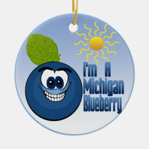 Décoration En Céramique Michigan Blueberry
