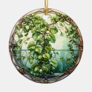 Décoration En Céramique Mistletoe dans un jardin victorien