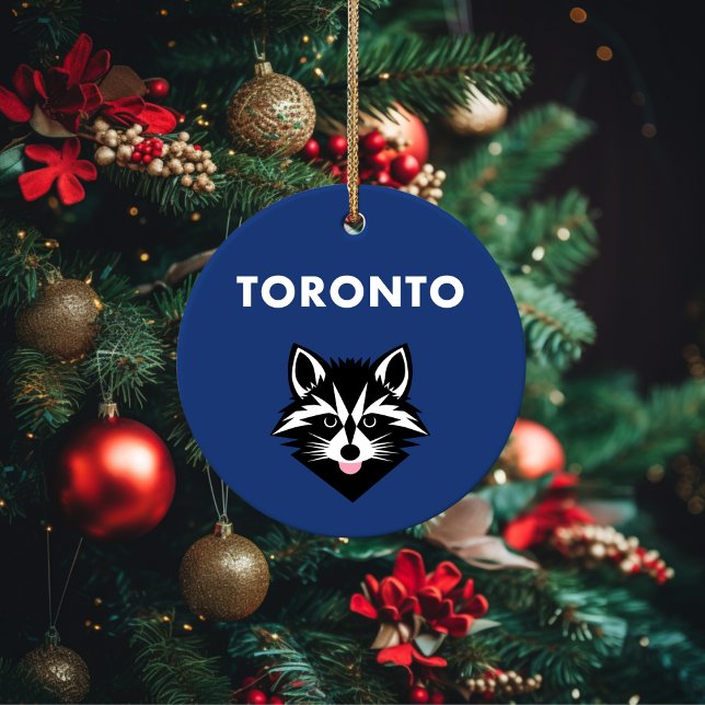 Décoration En Céramique Mocage mignon amusant Toronto Raccoon Couleur fonc (Créateur téléchargé)