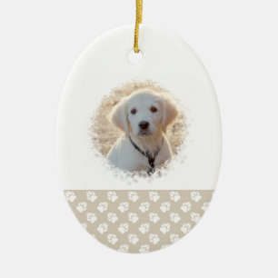 Décoration En Céramique Modèle de photo de chien personnalisé pour le 1er