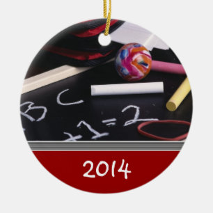 Décoration En Céramique Modèle d'ornement de Noël du PROFESSEUR fait sur