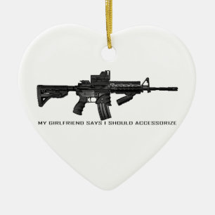 Décoration En Céramique Mon amie dit que je devrais accessoiriser AR15