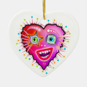 DÉCORATION EN CÉRAMIQUE MON COEUR VA S'ÉCLAIRER