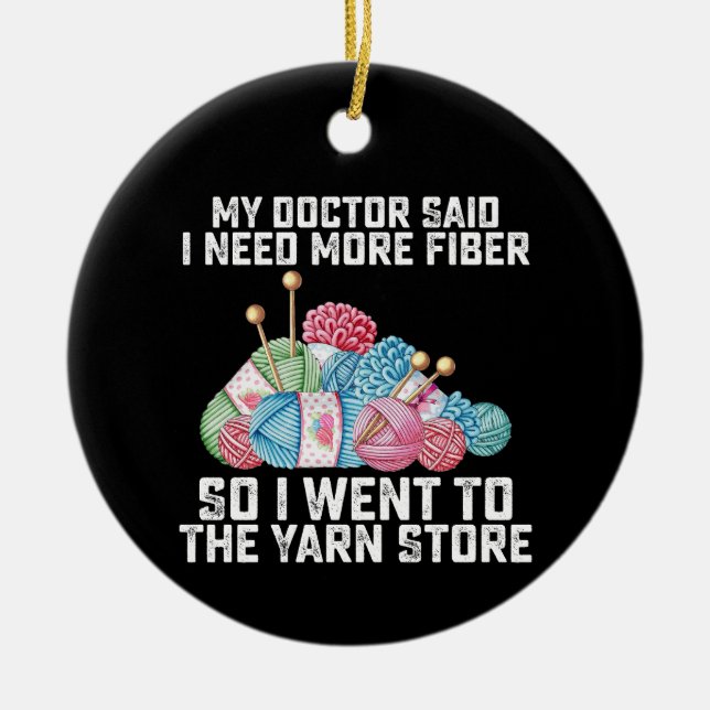 Décoration En Céramique Mon Médecin A Dit Que J'Avais Besoin De Plus De Fi (Devant)