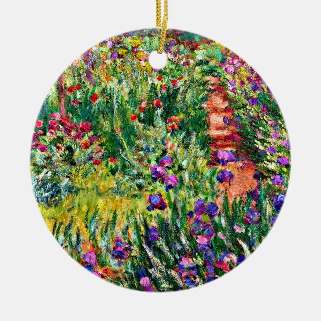 Décoration En Céramique Monet - Le jardin d'Iris à Giverny (Devant)