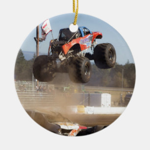 Décoration En Céramique Monster Truck Jumping