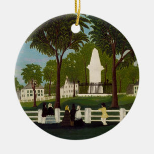 Décoration En Céramique Monument de bataille de Lexington, c.1830