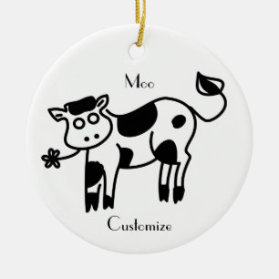 Décoration En Céramique Moo Cow Thunder_Cove