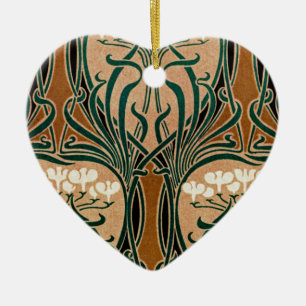 Décoration En Céramique Motif Art Nouveau #9