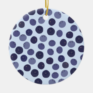 Décoration En Céramique Motif Blueberry