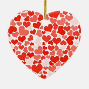 Décoration En Céramique Motif de coeur rouge moderne