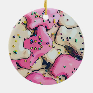 Décoration En Céramique Motif de cookie animal givré