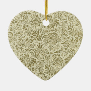 Décoration En Céramique Motif floral Antique Damask Paisley