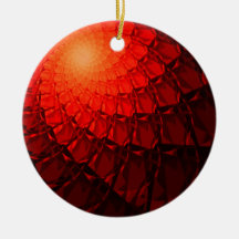 Motif Fractal rouge