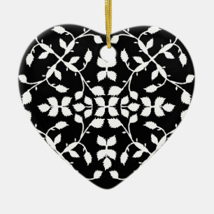 Décoration En Céramique Motif noir blanc